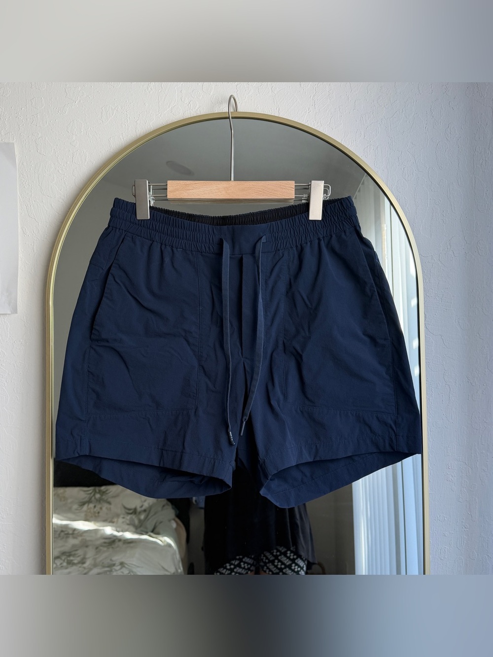 lululemon athletica Men's Navy Drawcord Performance Shorts